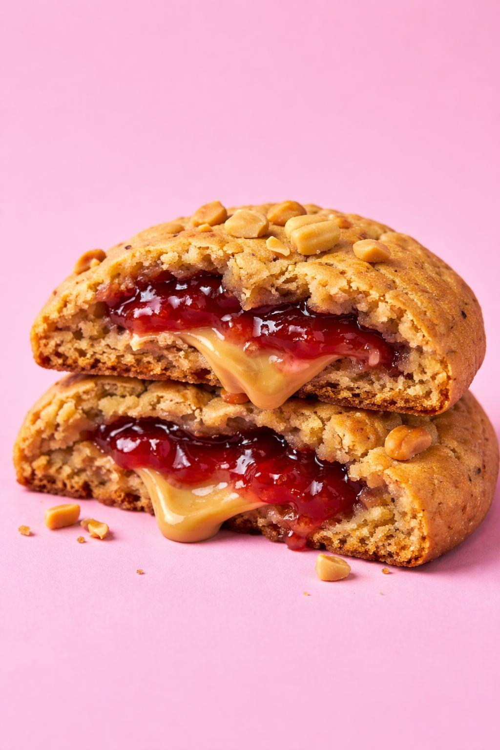 PB&J stuffed cookie