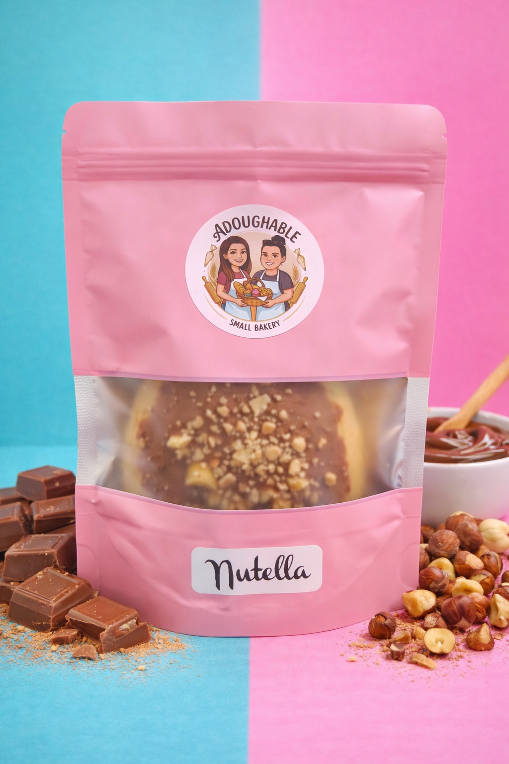 Nutella stuffed cookie