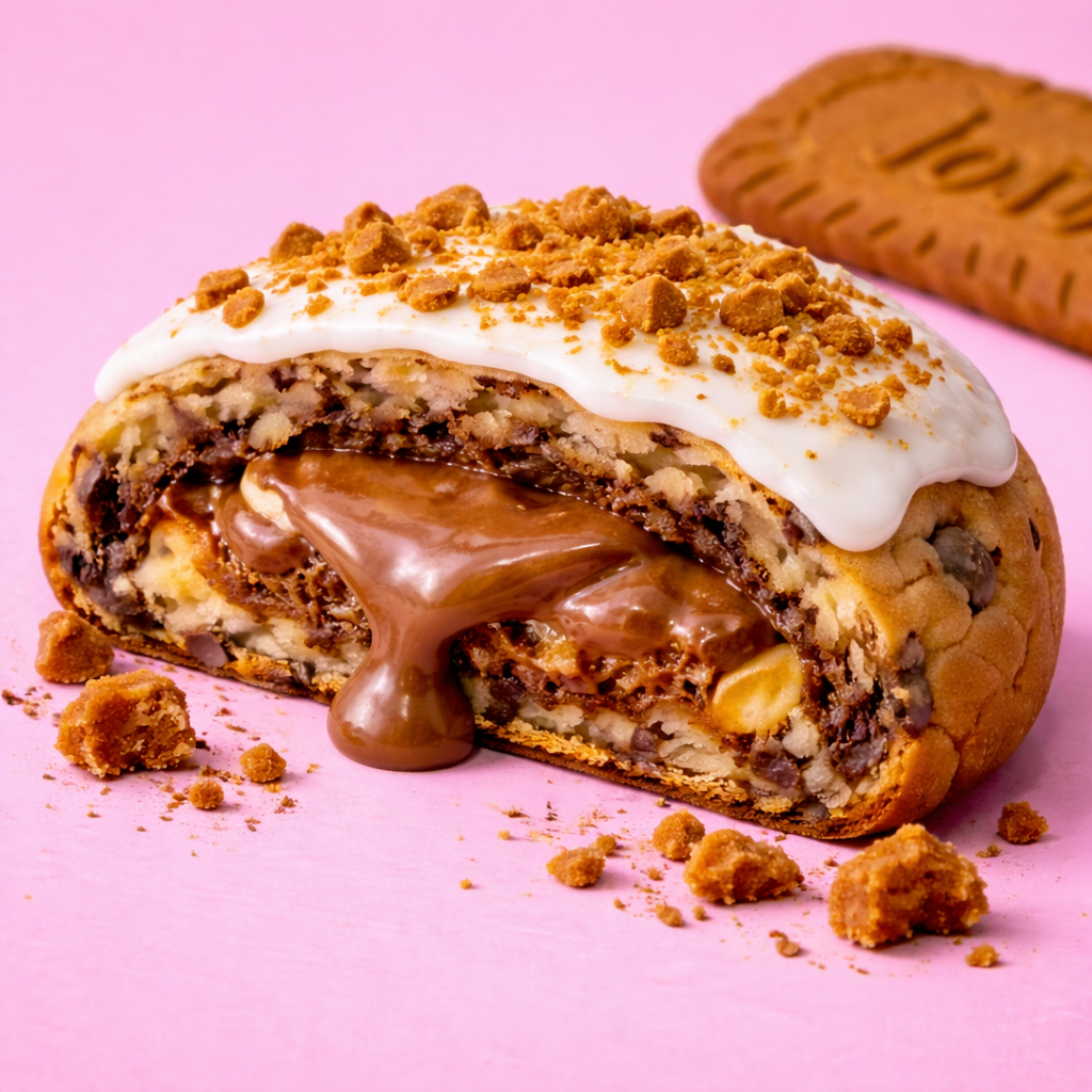 Biscoff Stuffed Cookie